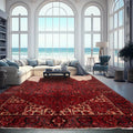 10x14 Rust Hand Knotted 100% Wool Heriz Traditional Oriental Area Rug
