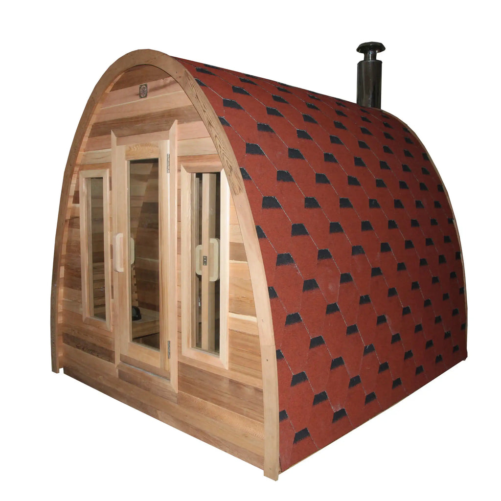 Customization.4/6 Persons Capacity Cedar Sauna Outdoor Dry Steam Sauna Garden Barrel Sauna Wholesale