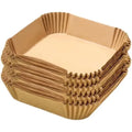 50/100PCS Air Fryer Special Paper Tray Household High Temperature Resistant Oil Absorbing Paper Pad Square Baking Paper Kitchen
